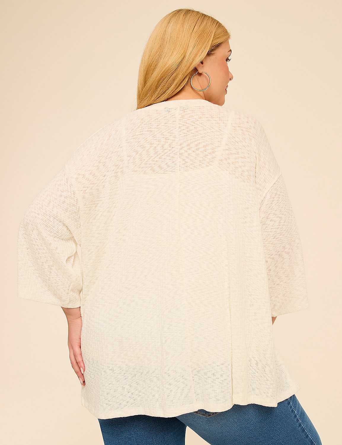 Kimono-Sleeve Open-Front Overpiece Product Image 2