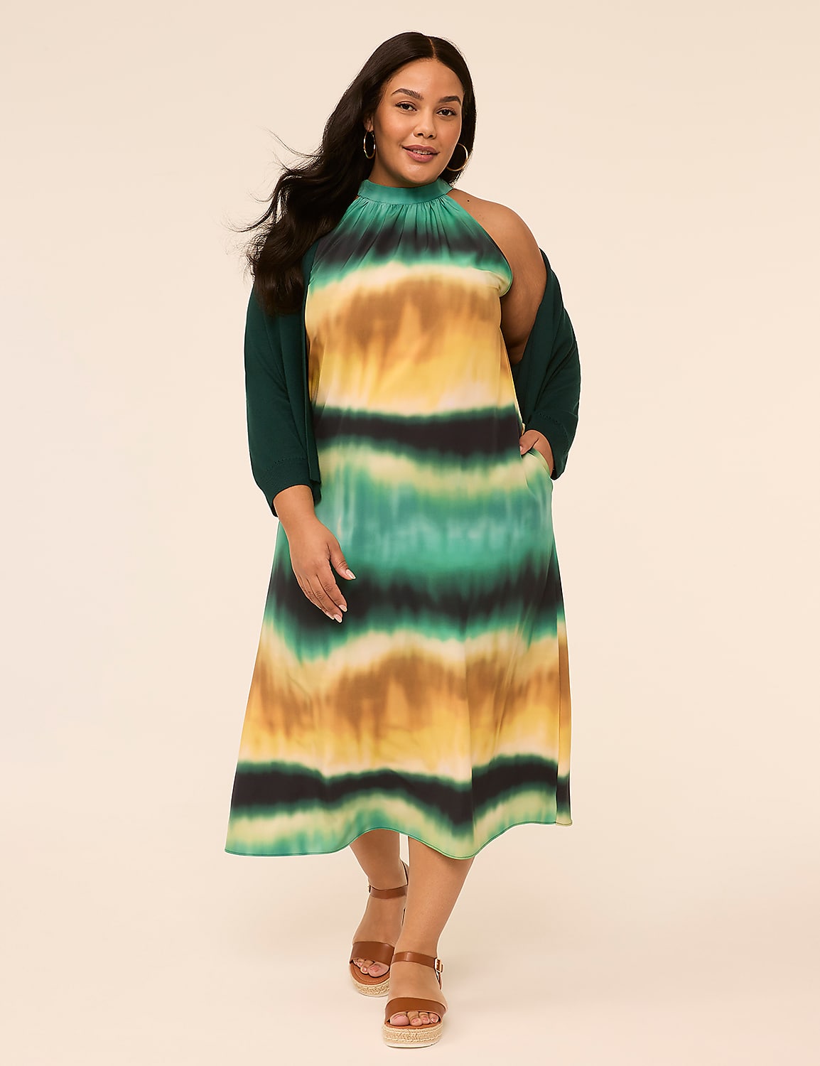 Halter-Neck Maxi Dress Product Image 4