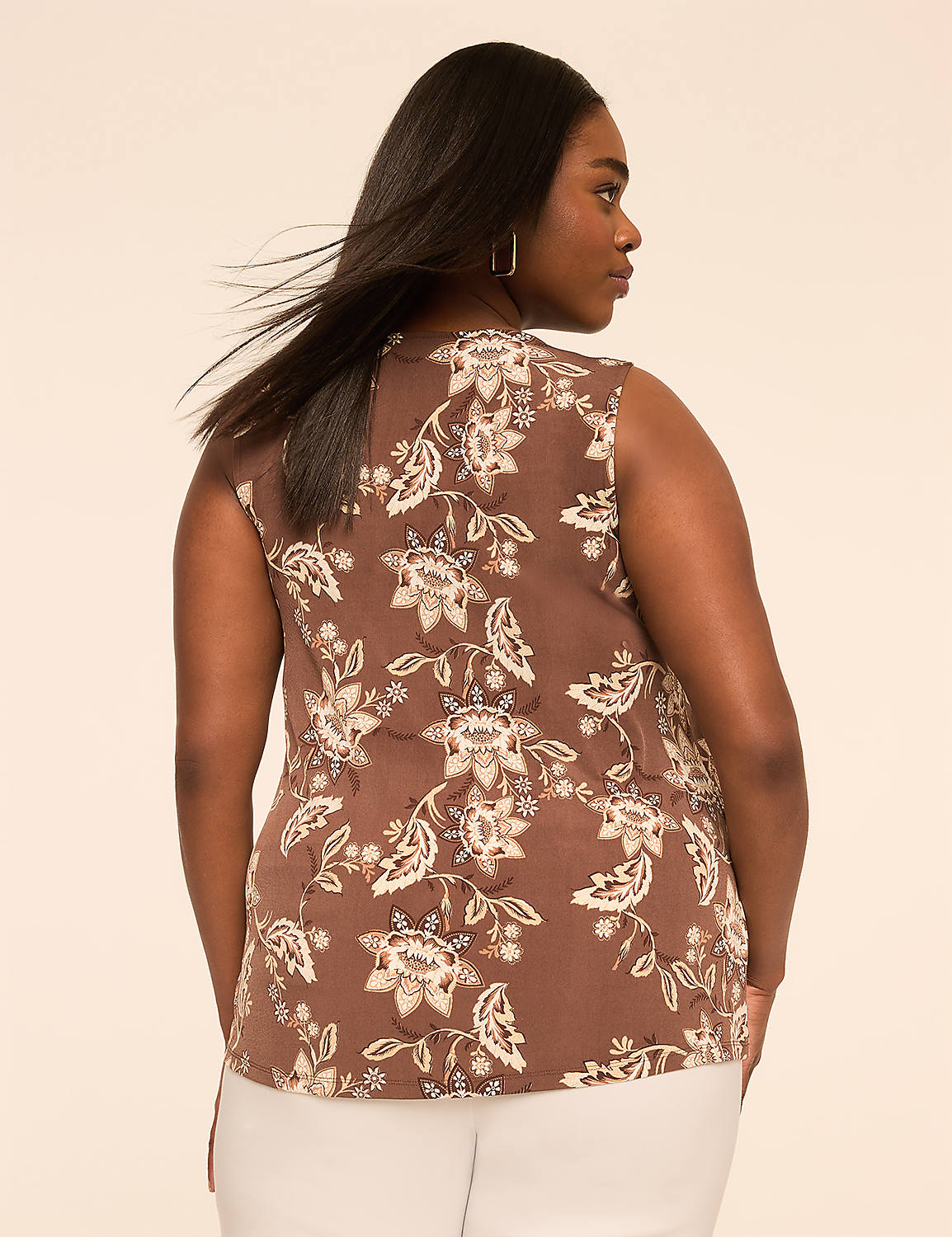 Swing Sleeveless Pleat-Front Top Product Image 6