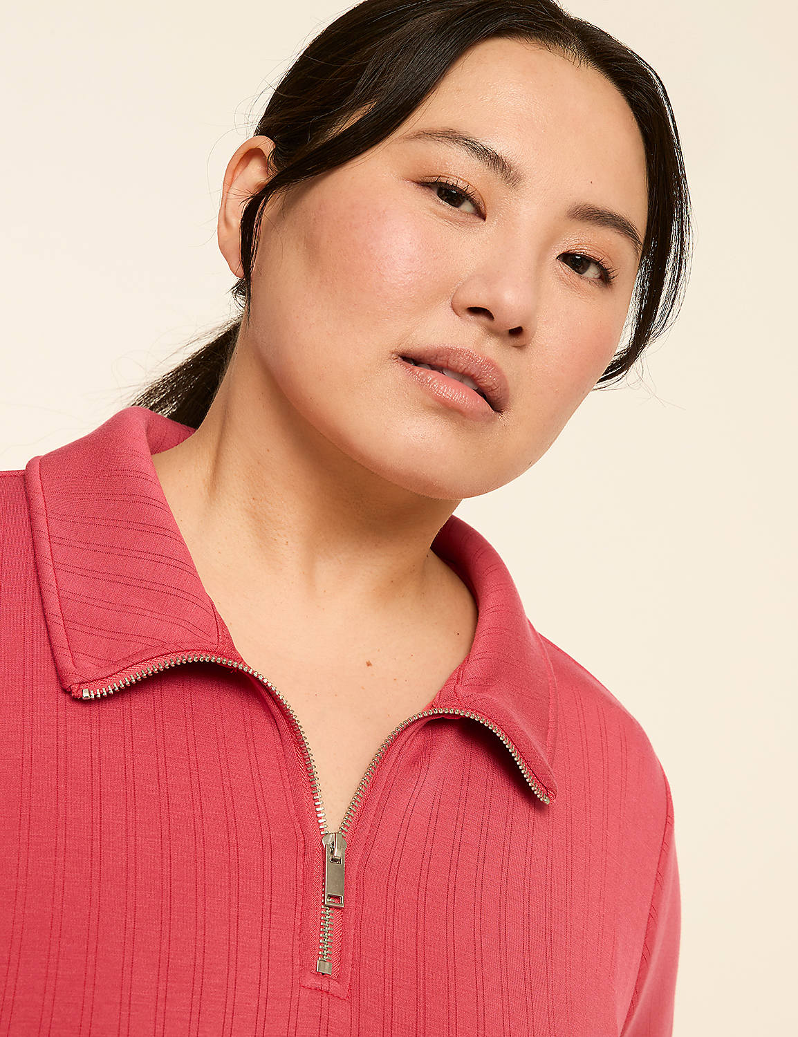 LIVI Wide Rib Journey Half-Zip Dress Product Image 5