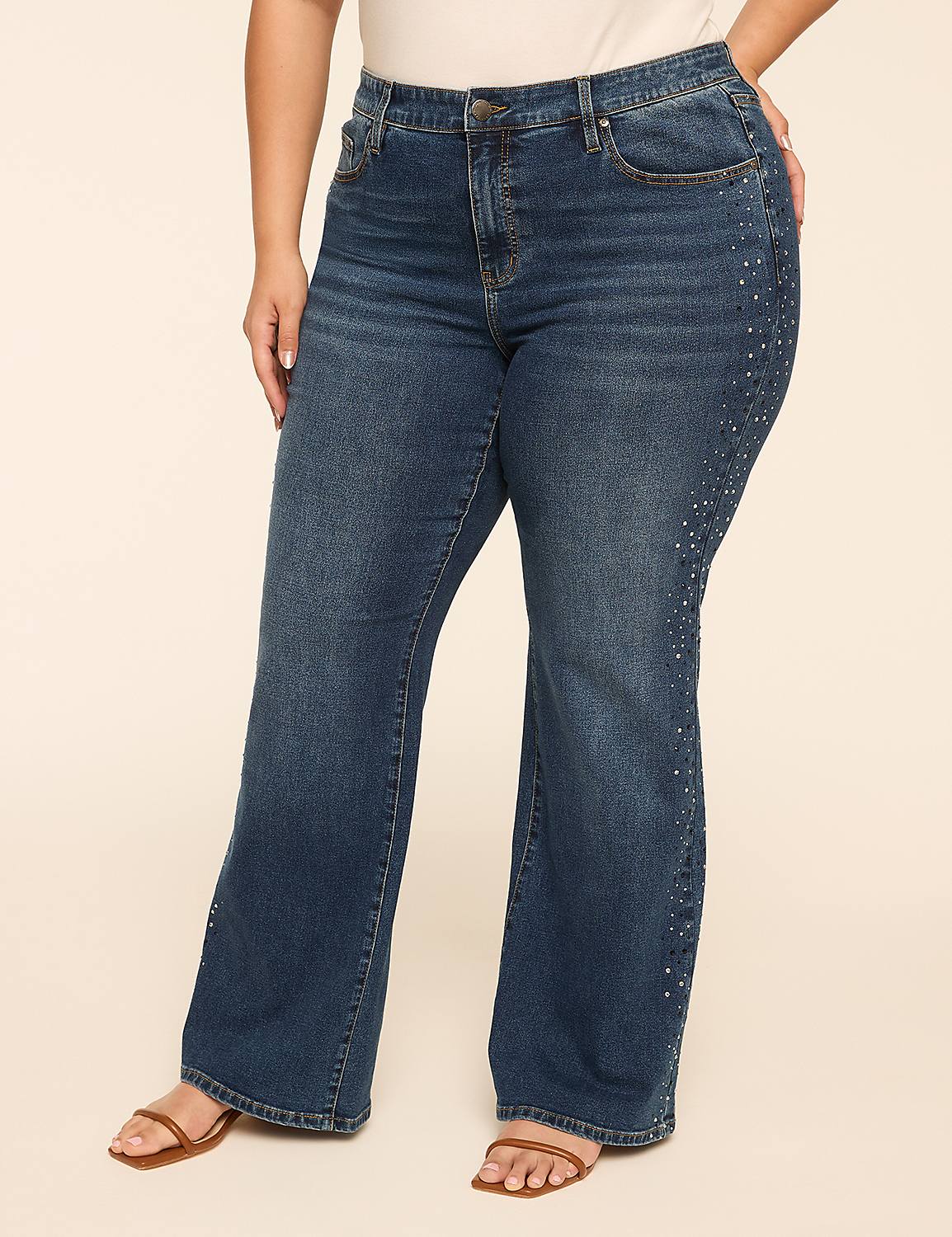 Genius Embellished Bootcut Jean Product Image 1