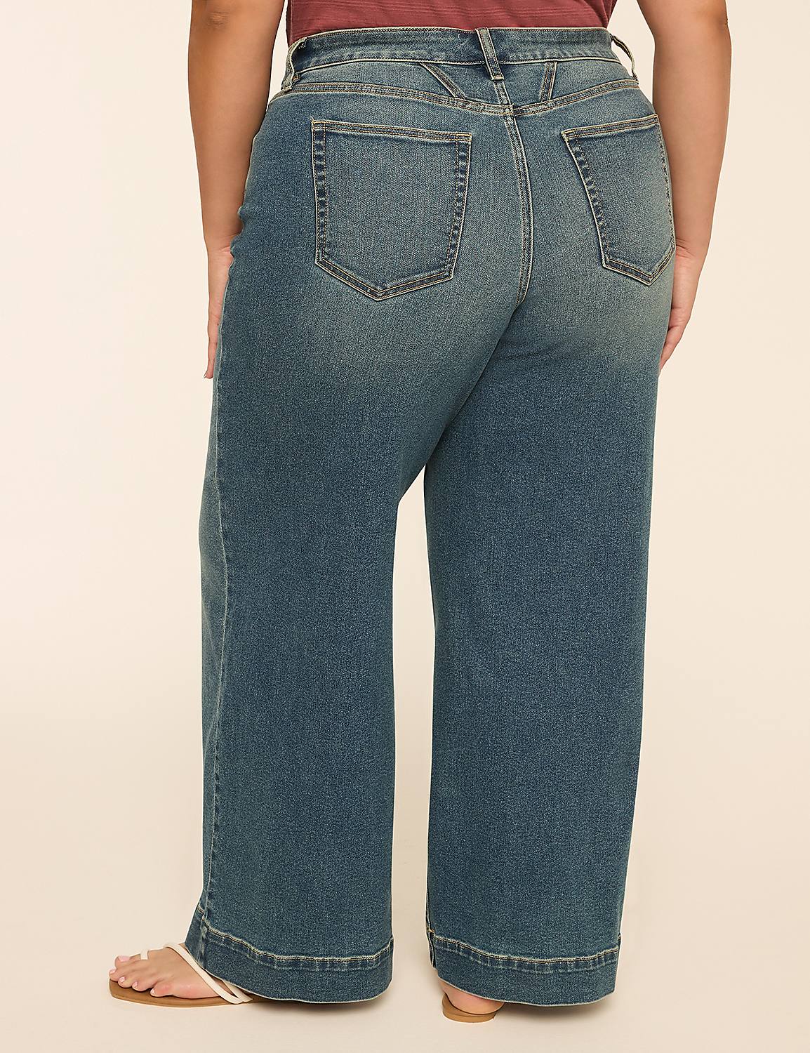 360 Flex Signature Fit Wide Leg Jean Product Image 2
