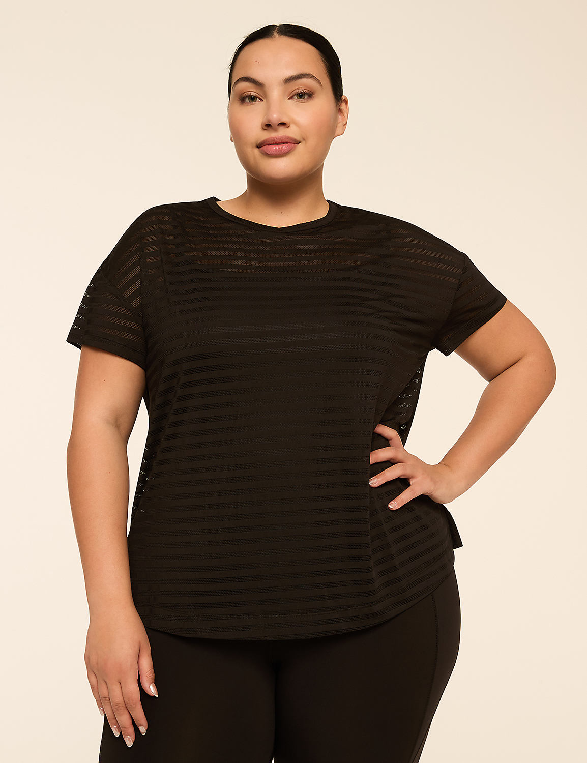 LIVI Double-Layer Mesh Top Product Image 1