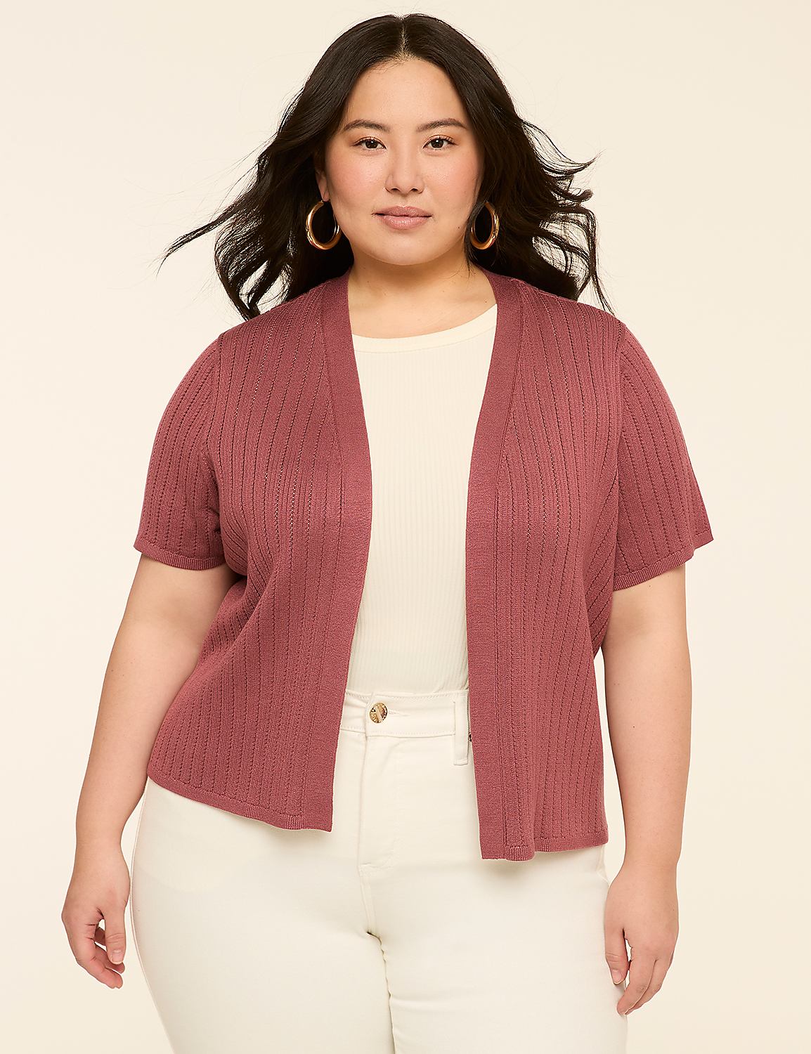 Perfect Sleeve Open-Front Shrug Product Image 1