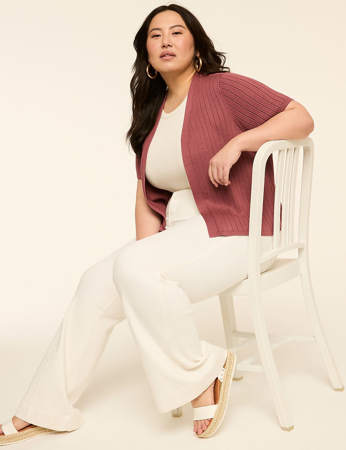 Perfect Sleeve Open-Front Shrug Product Image 3