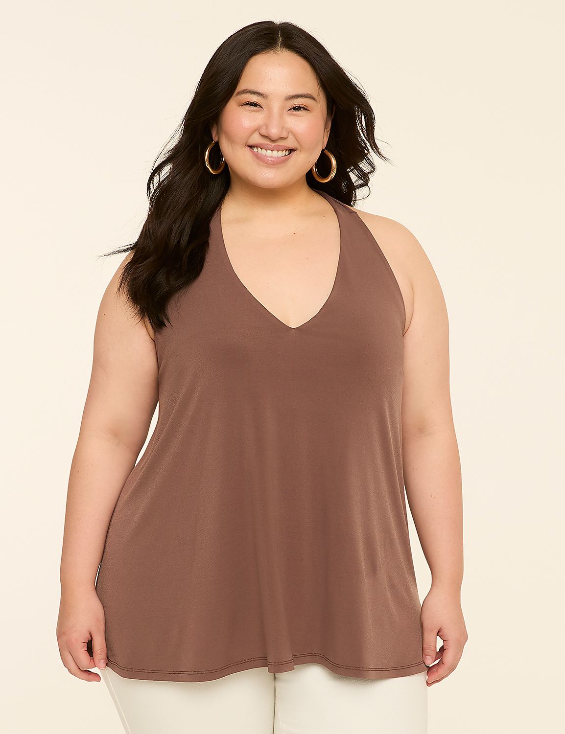 Tie-Neck Halter Top Product Image 1