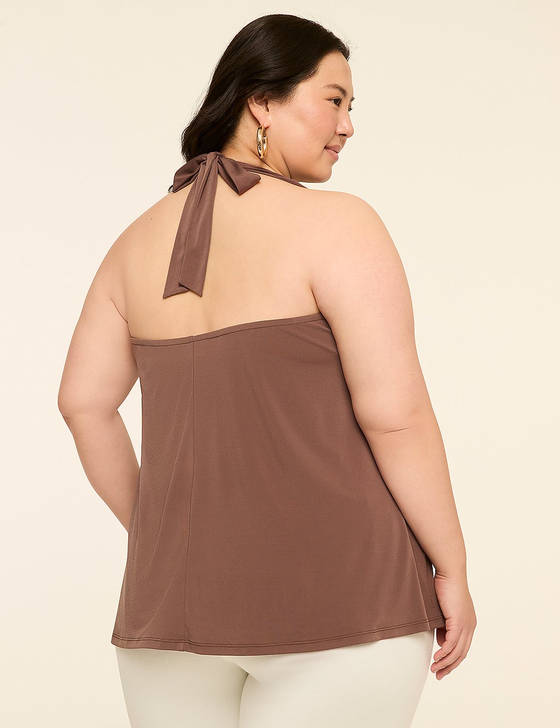 Tie-Neck Halter Top Product Image 6