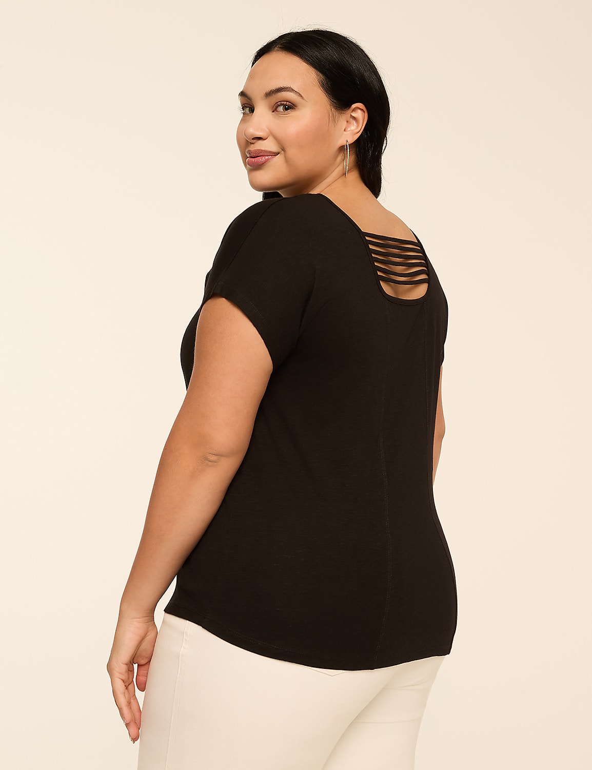 Embroidered Butterflies Graphic Tee Product Image 2