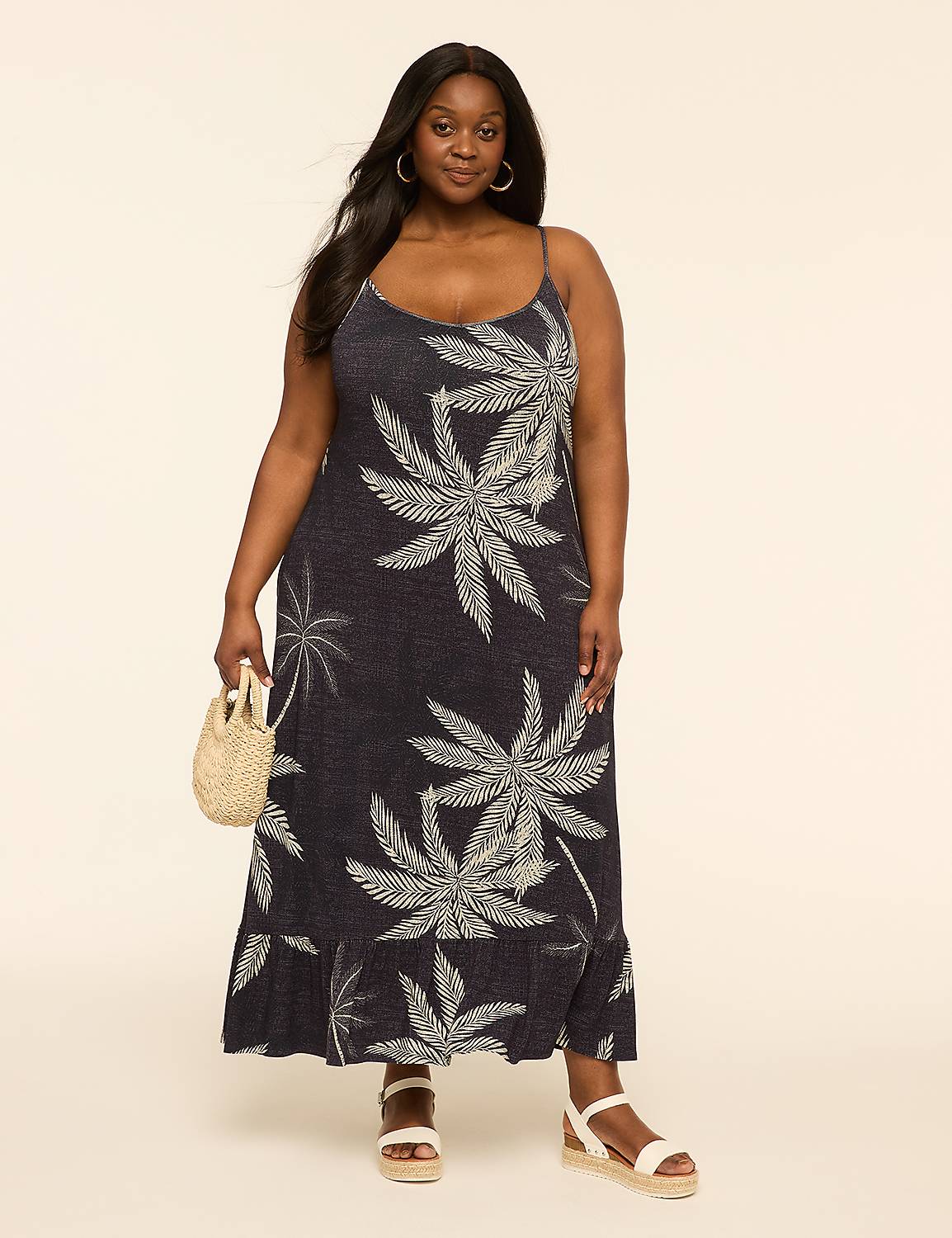 V-Neck Tank Maxi Dress Product Image 1