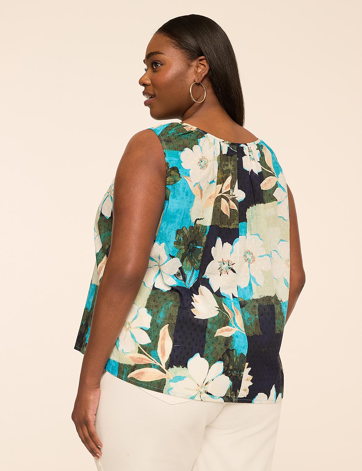 Sleeveless Tie-Neck Blouse Product Image 7