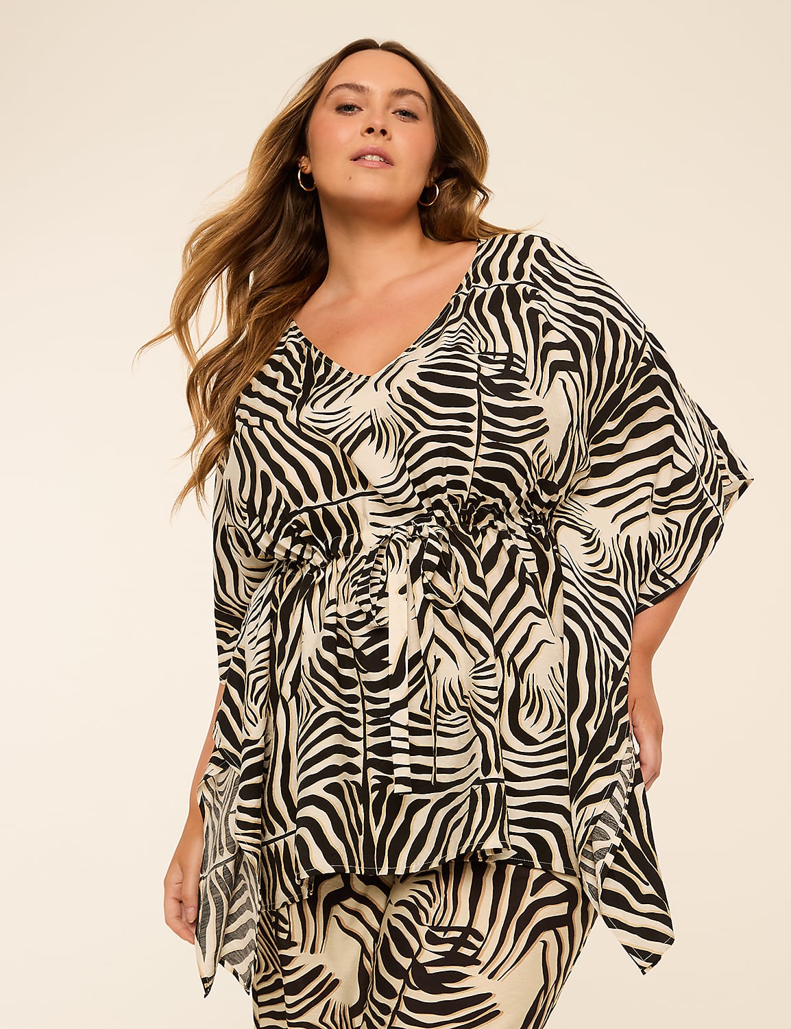 Tie-Waist Kimono Popover Top Product Image 1
