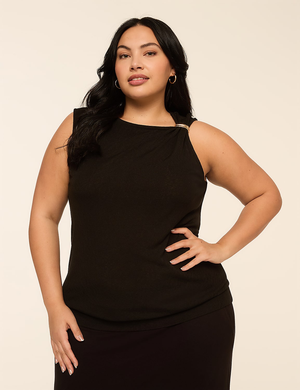 Sleeveless Asymmetrical Top Product Image 1