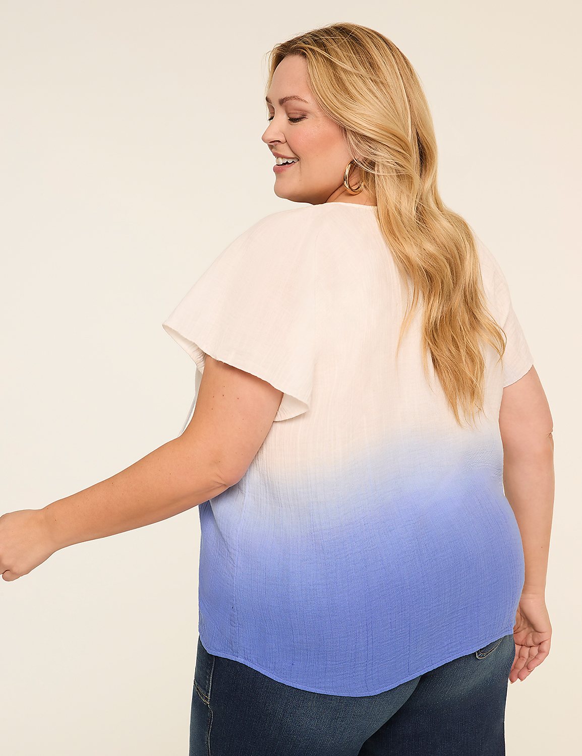 Classic Raglan SS Flutter Split Nec Product Image 3