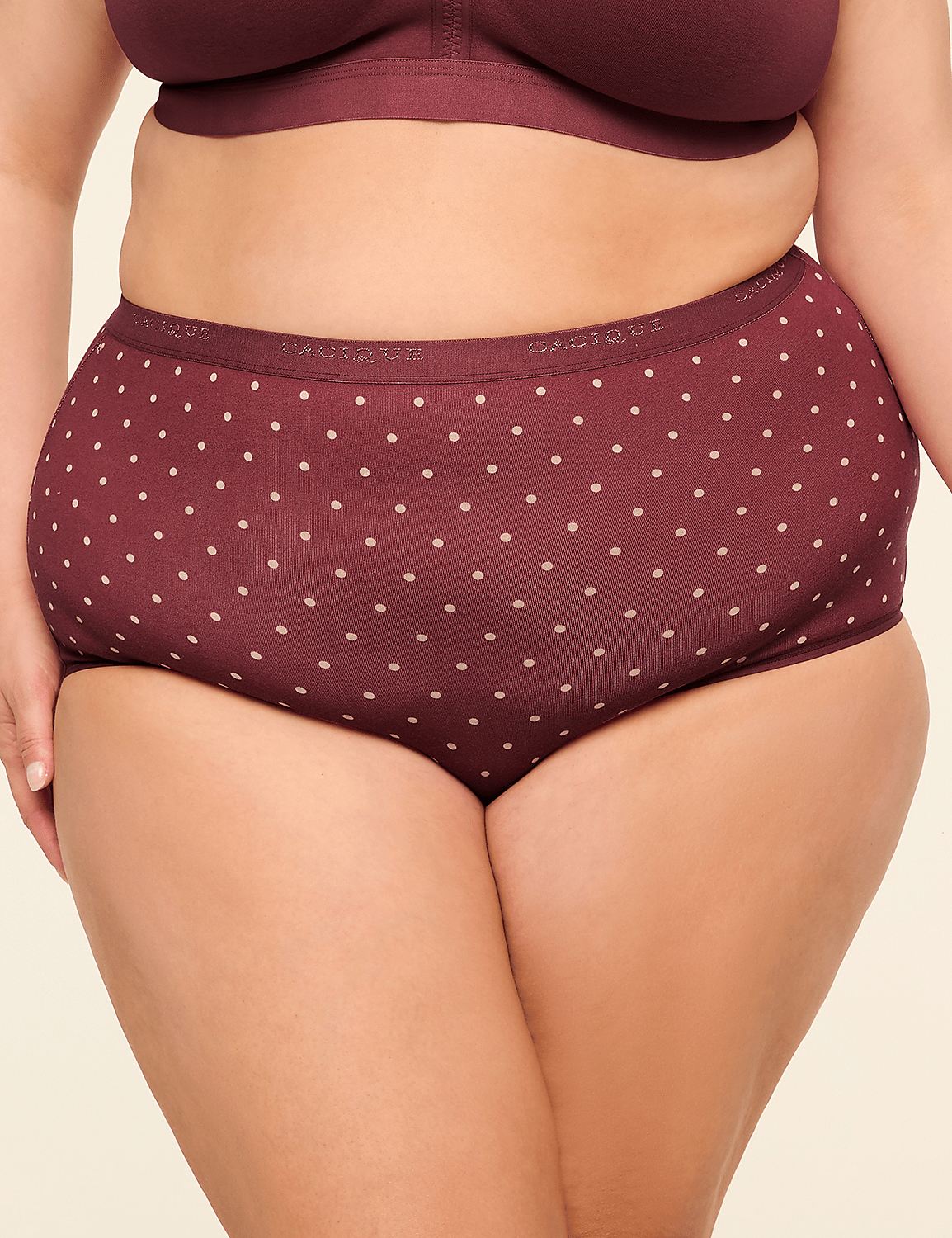 Cotton High-Waist Brief Panty Product Image 1