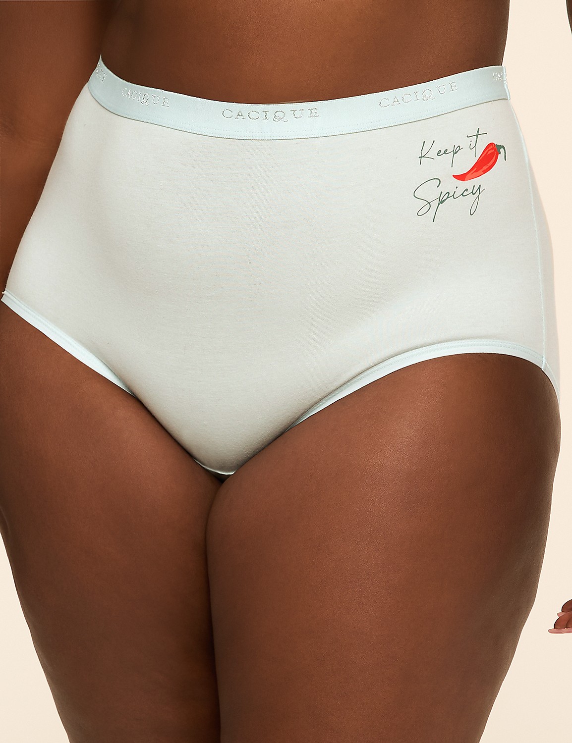 Cotton Full Brief Panty With Wide Waistband Product Image 1