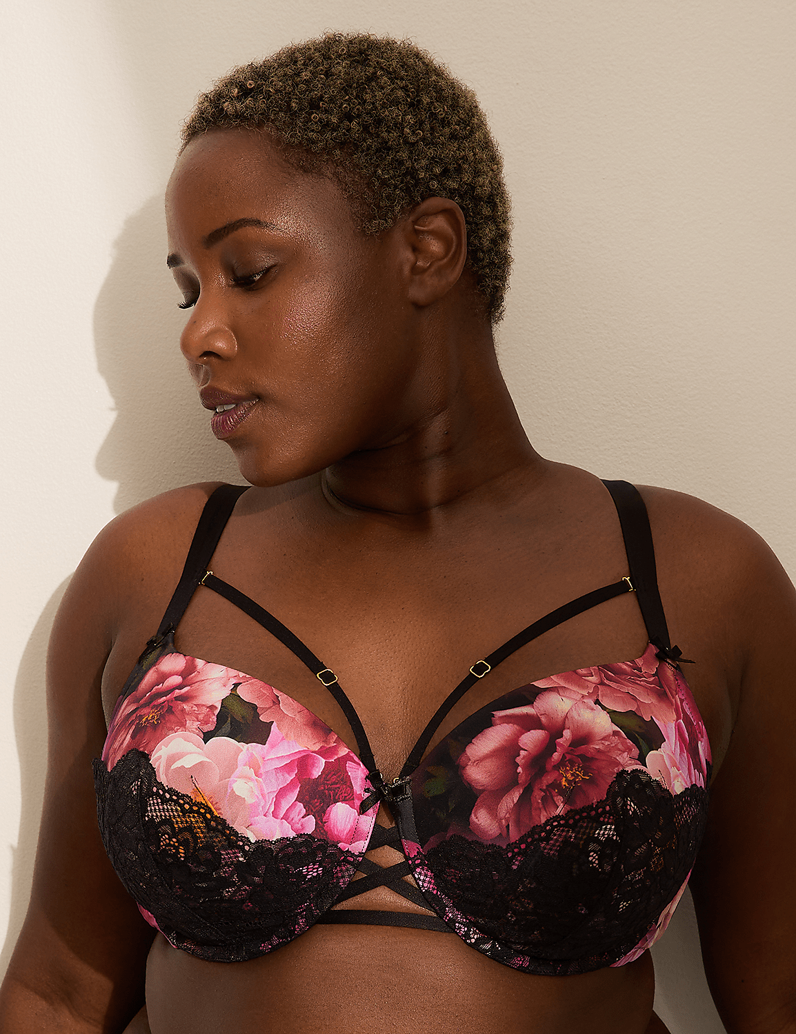 Strappy-Front Boost Balconette Bra Product Image 1
