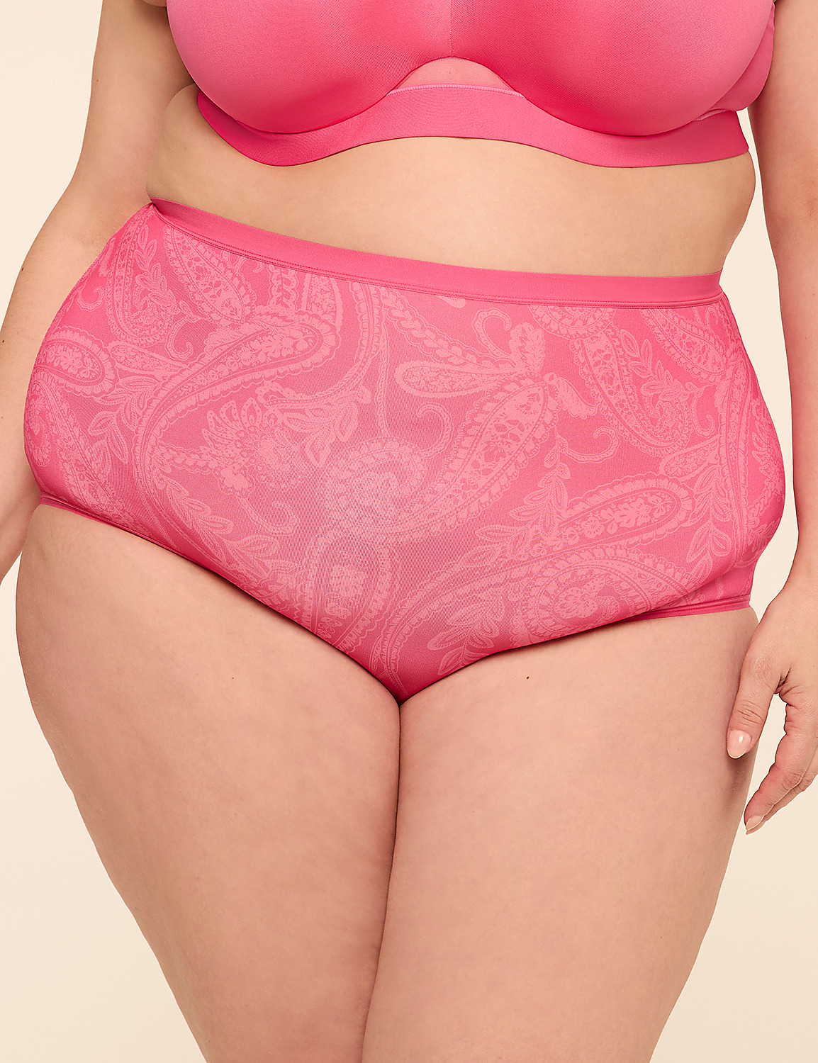 No-Show High-Waist Brief Panty | LaneBryant