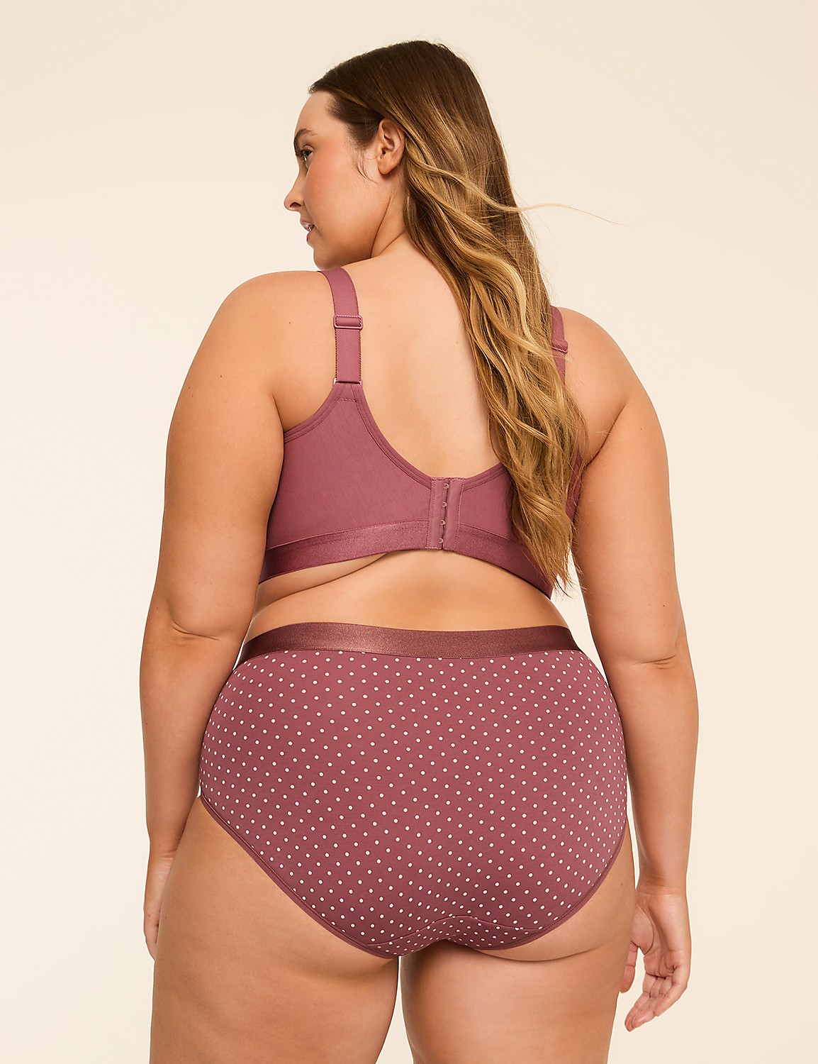 Cotton High-Leg Brief Panty With Wide Waistband Product Image 2