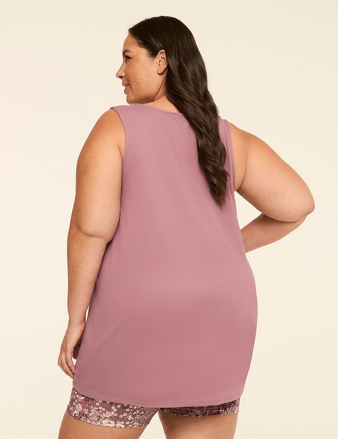 Comfy Cotton Tunic Tank & Bike Short PJ Set Product Image 2