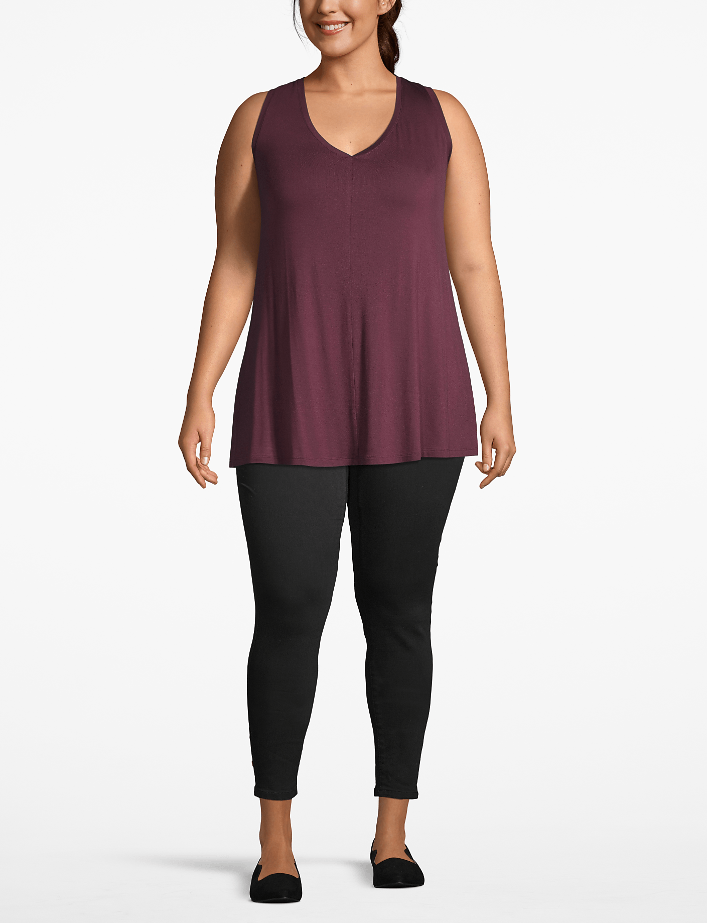 Lane Essentials V-Neck Swing Tank Product Image 3