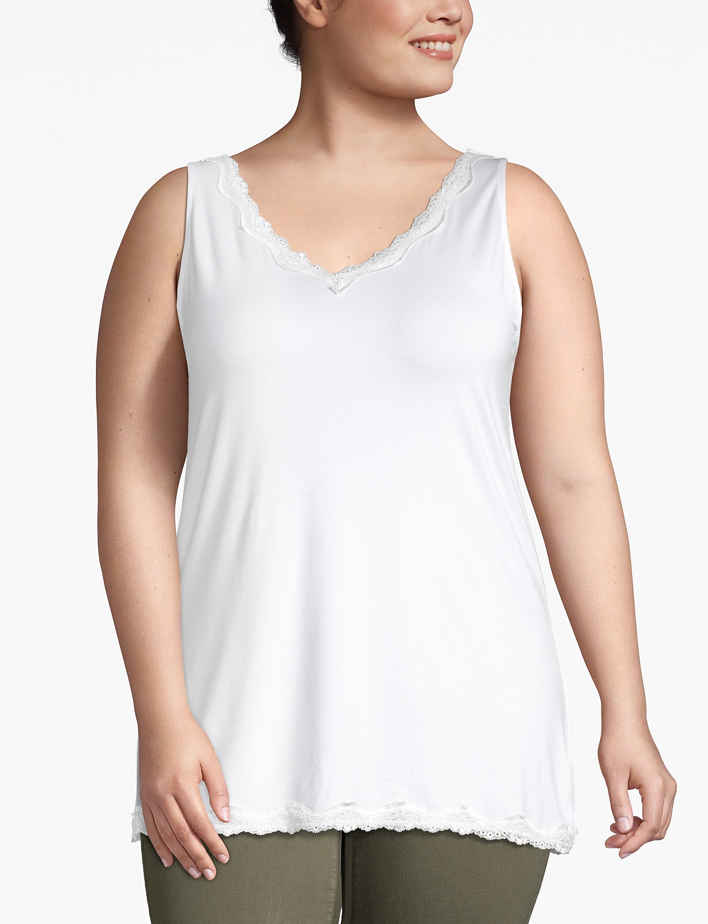 Lace-Trim Tank Product Image 1
