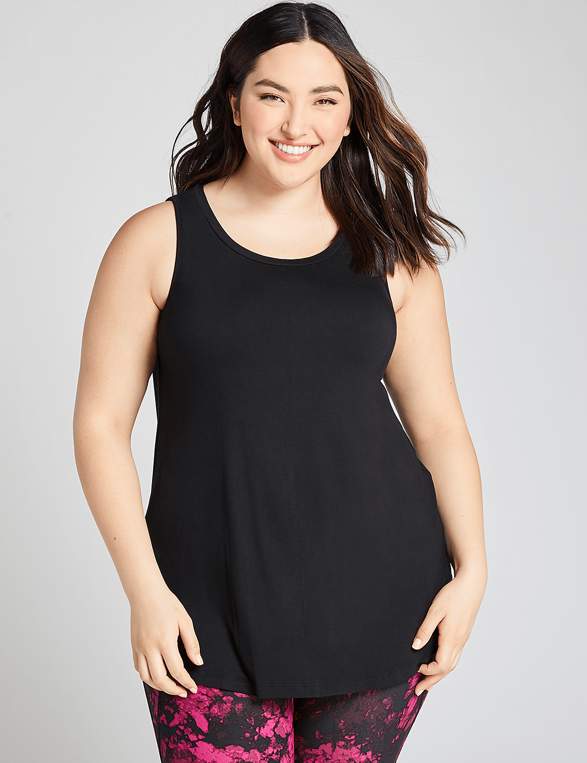 LIVI High-Neck V-Back Tank Product Image 1