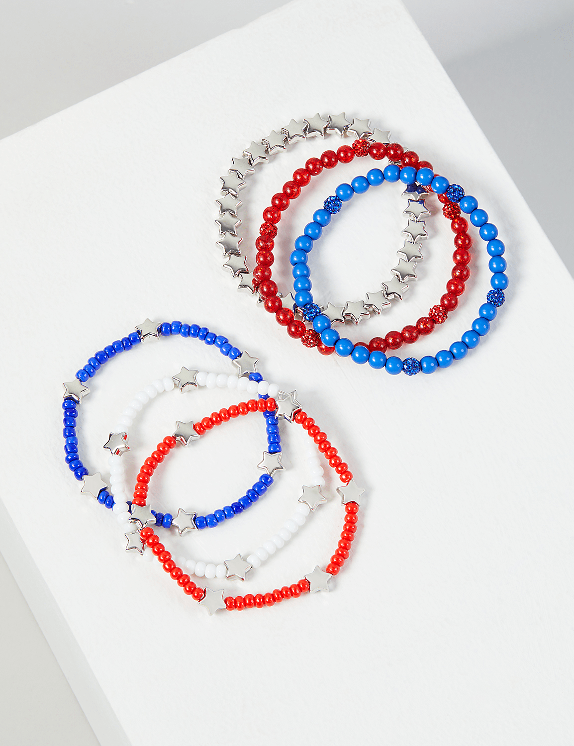 6-Row Star Beaded Bracelet Set Product Image 1