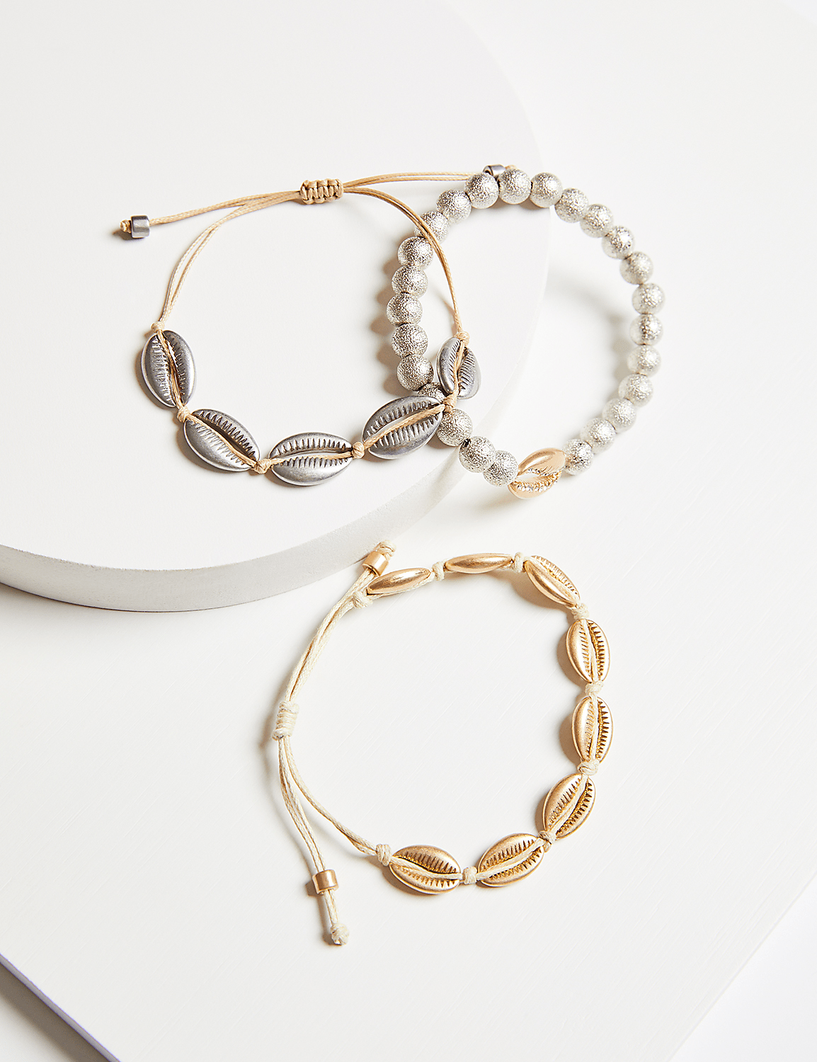3-Row Seashell Bracelet Set Product Image 1