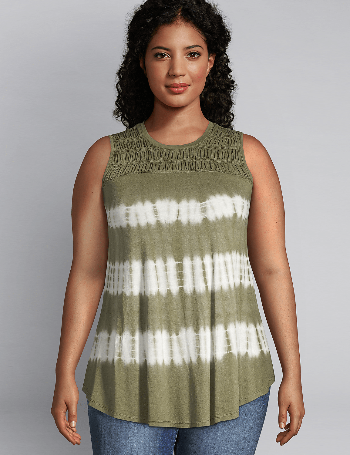 Shirred-Yoke Swing Tunic Product Image 1