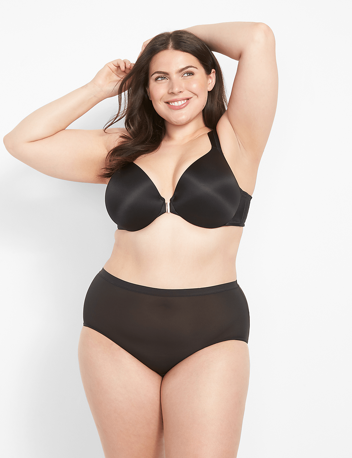 Front-Close Lightly Lined Full Coverage Bra Product Image 1