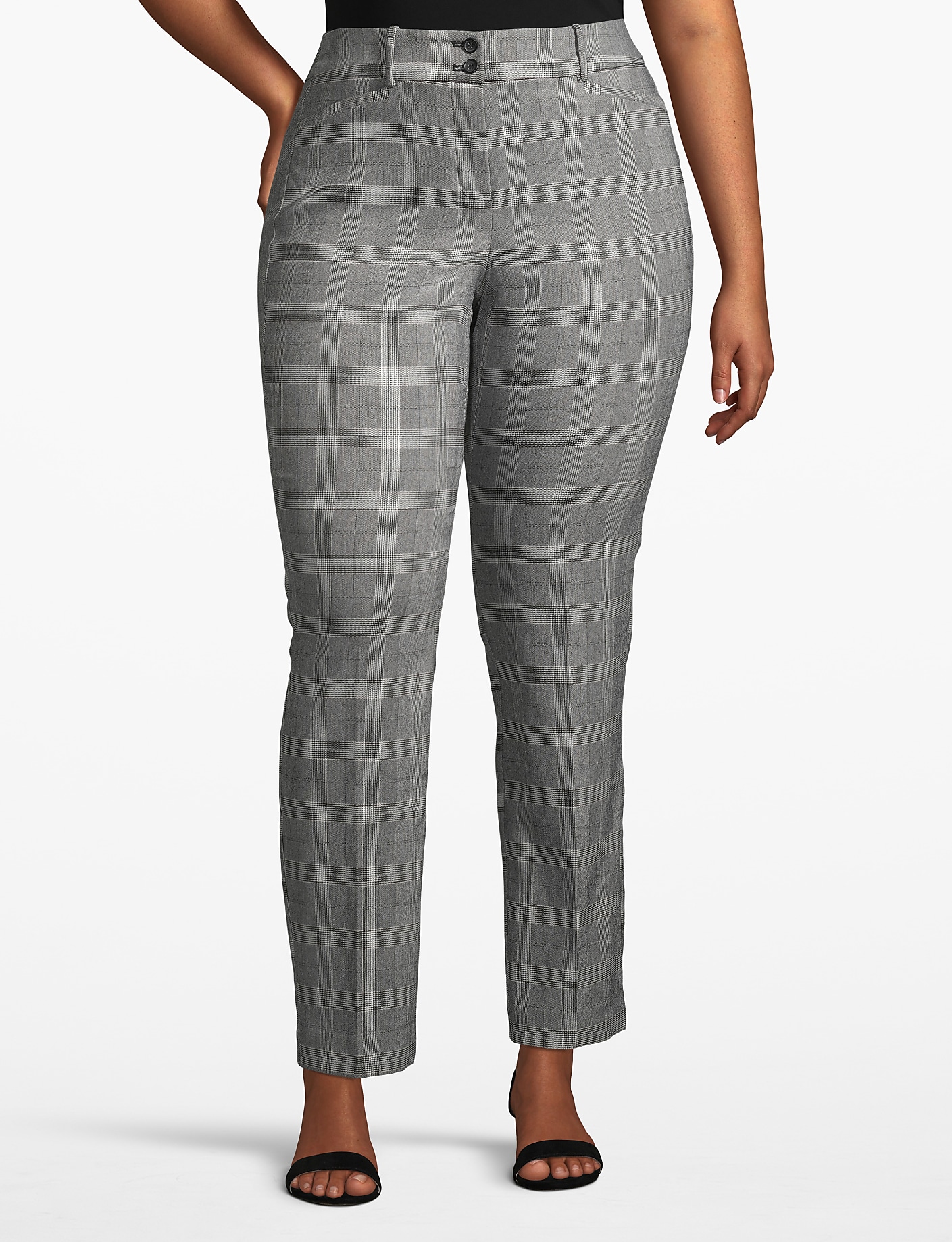 Lane Essentials Madison Straight Pant - Plaid Product Image 1