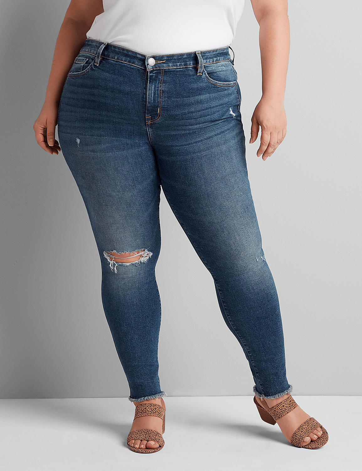 Deluxe Fit High-Rise Skinny Jean - Medium Wash Product Image 1