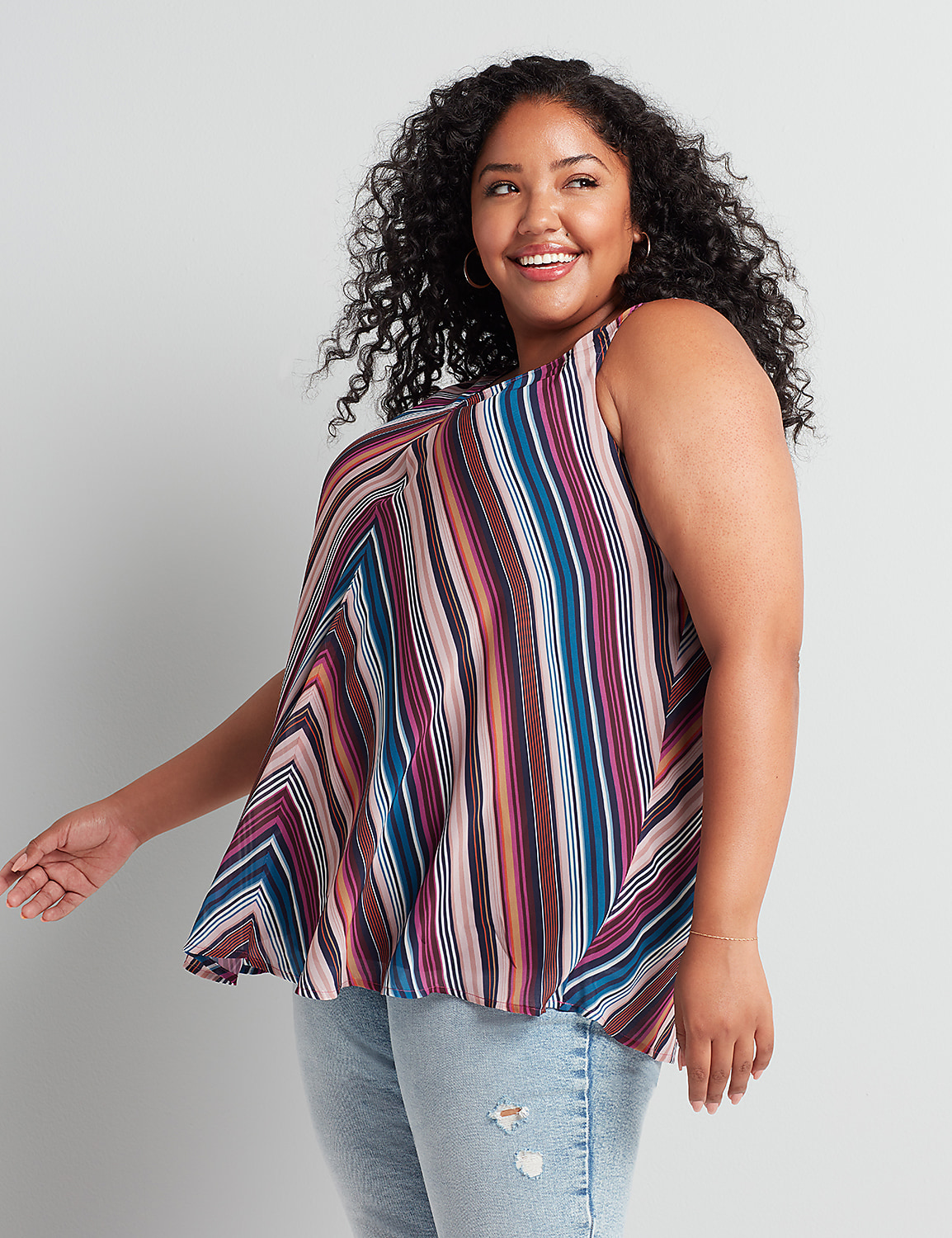 Chevron V-Neck Swing Tank Product Image 1