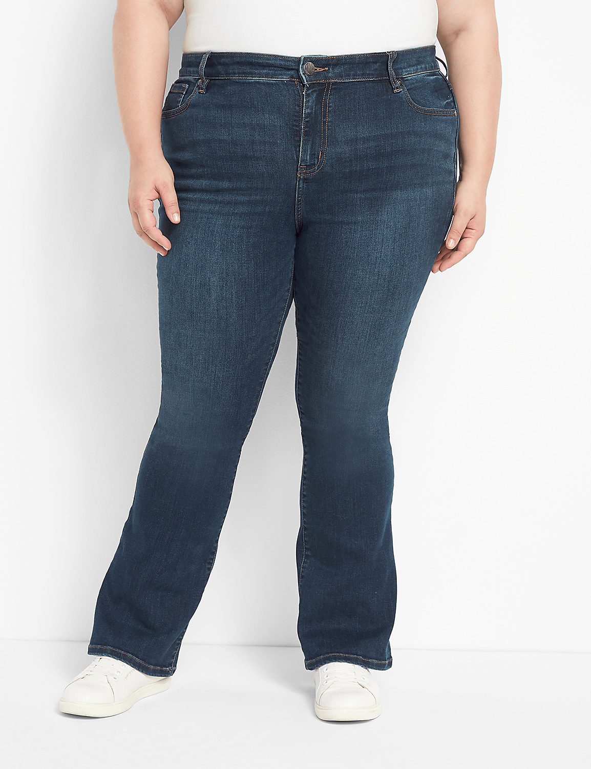 Straight Fit High-Rise Boot Jean Product Image 1
