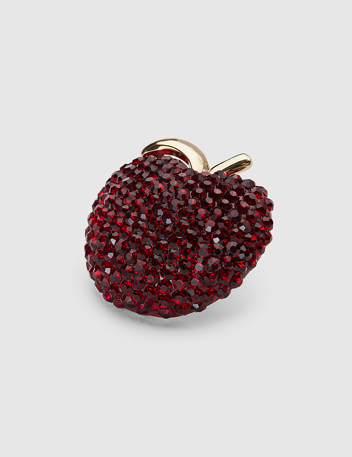Pave-Embellished Apple Pin Product Image 1