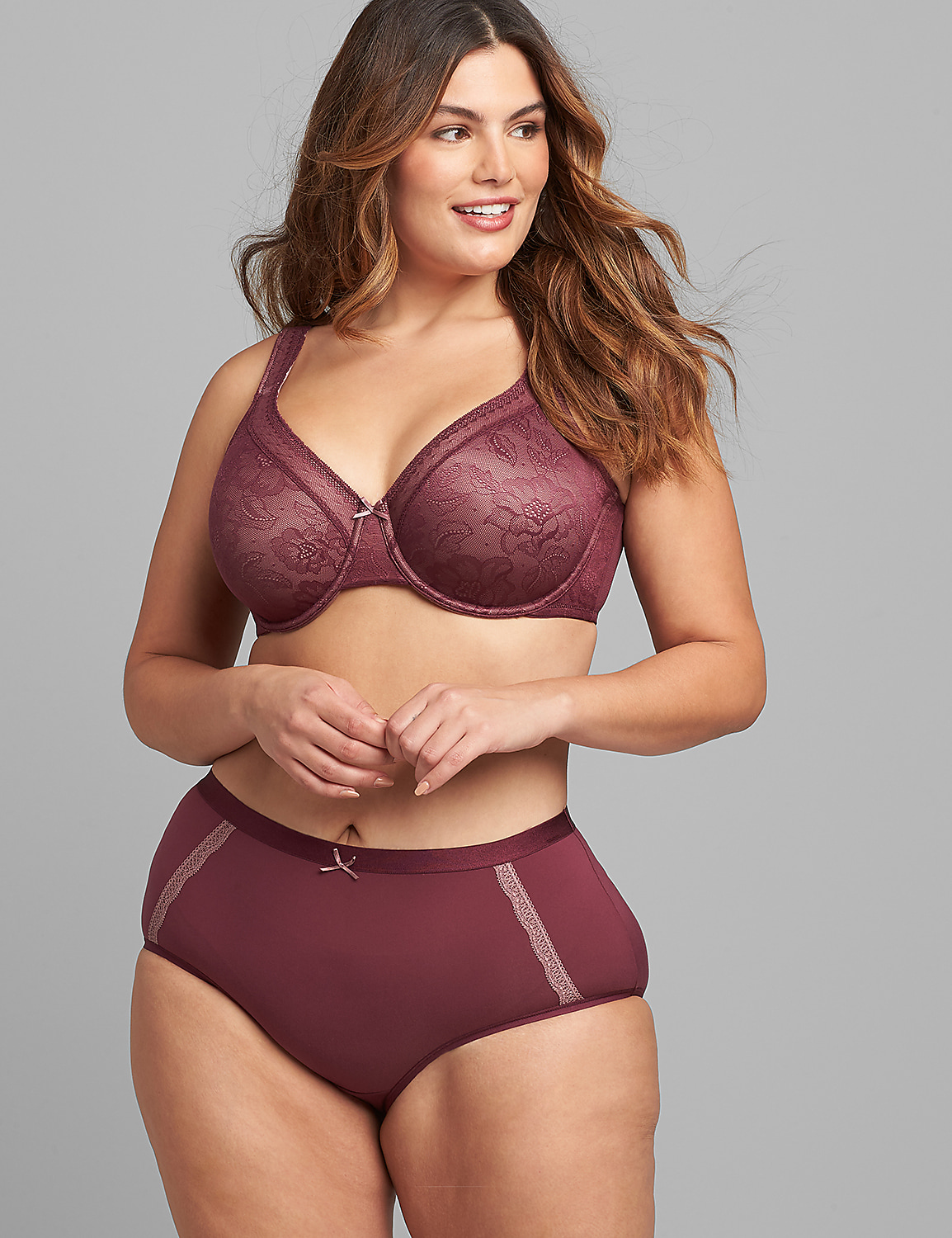 Modern Lace Unlined Full Coverage Bra Product Image 1
