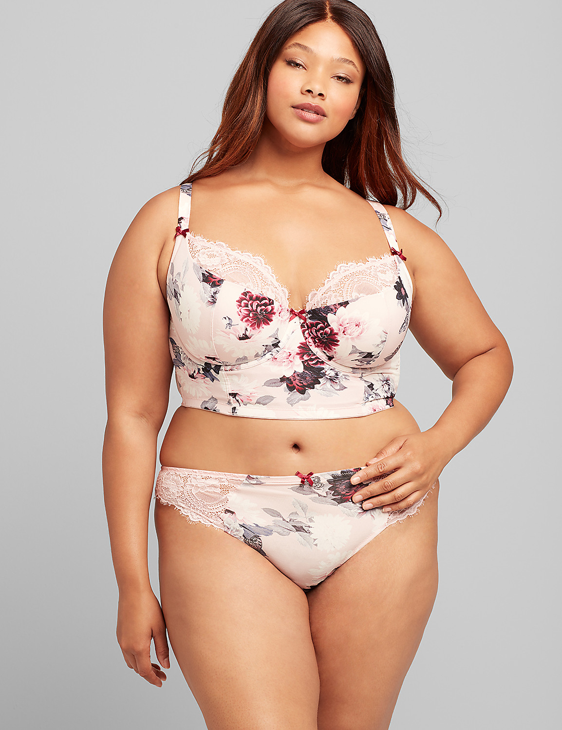 Longline Lightly Lined French Balconette Bra Product Image 1