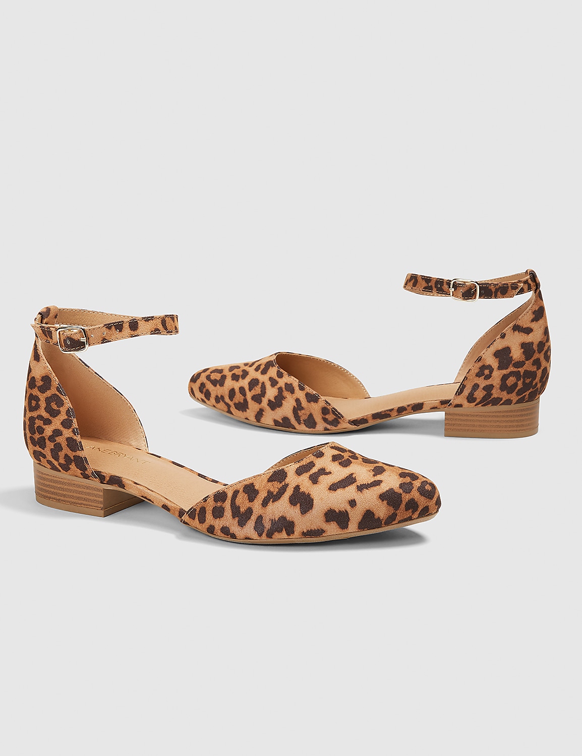 Dream Cloud Two-Piece Ankle Strap Flat - Leopard Print Product Image 1