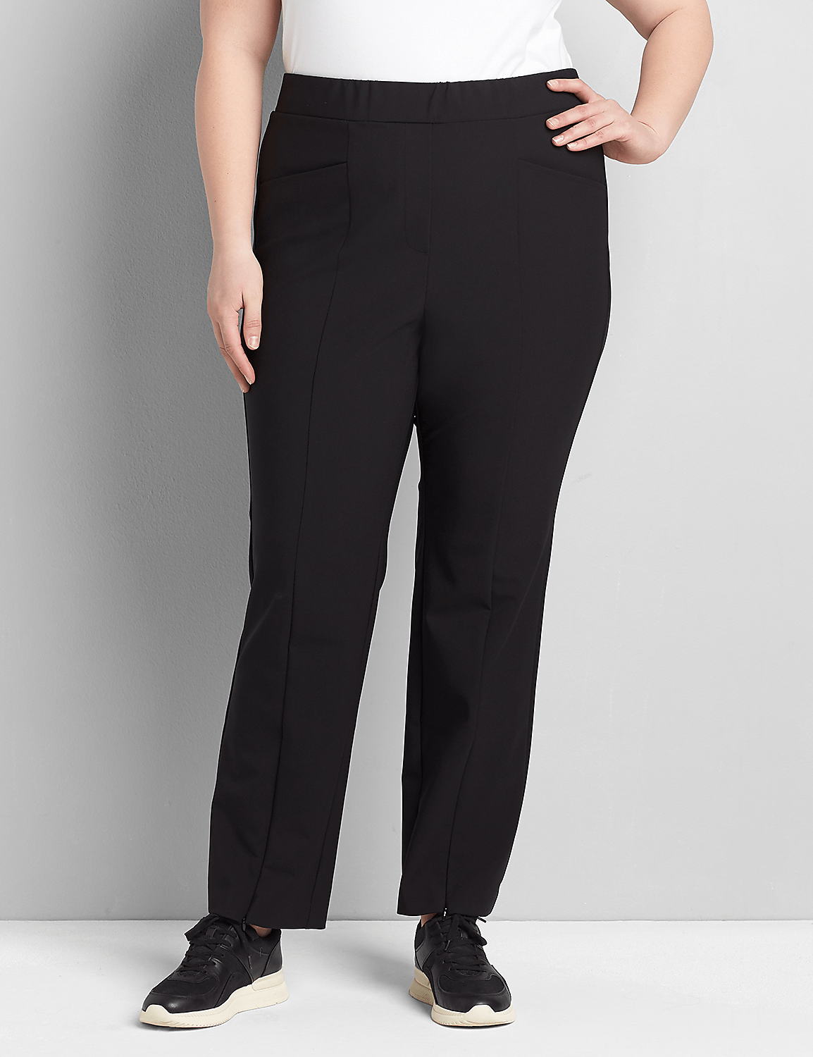On-The-Go Straight Pant With Zip-Front Hem Product Image 1