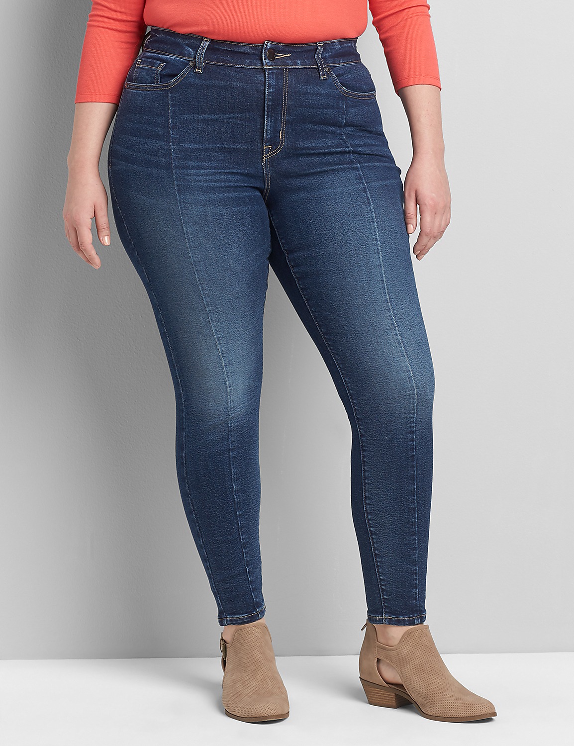 Curvy Fit High-Rise Skinny Jean - Center Seam Product Image 1