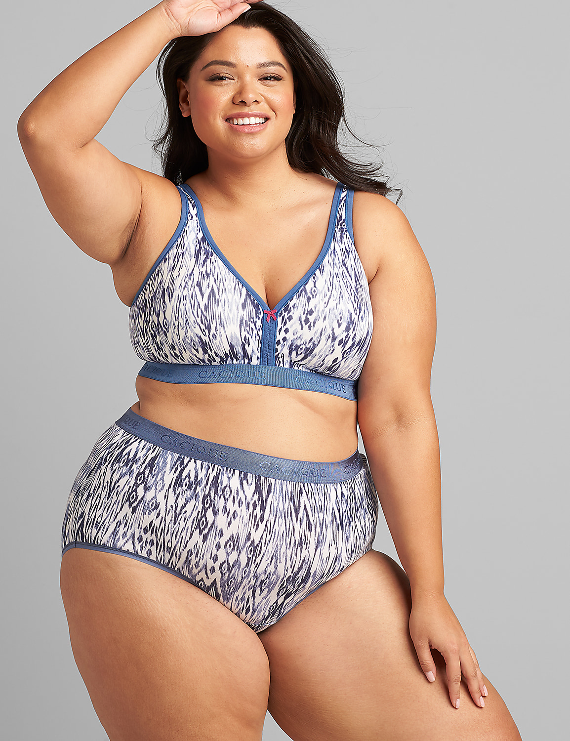 Cotton Lightly Lined No-Wire Full Coverage Bra Product Image 1