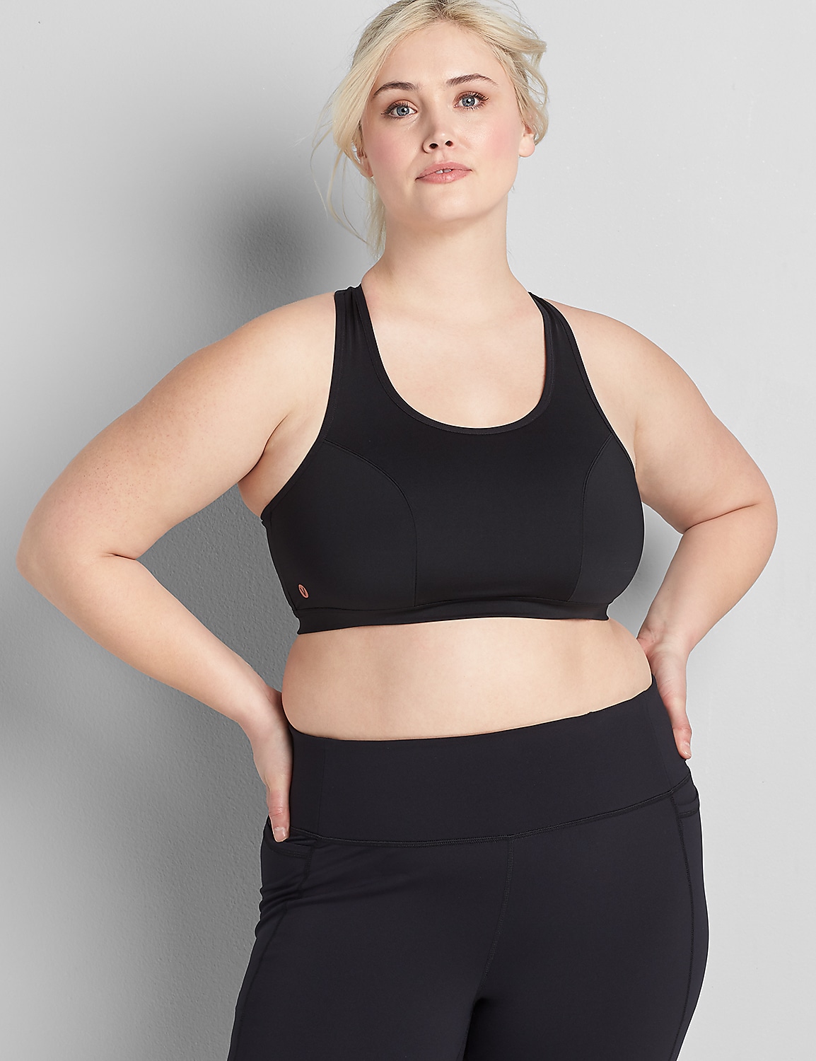 LIVI Wireless Low-Impact Sport Bra - Mesh Keyhole Racerback Product Image 1