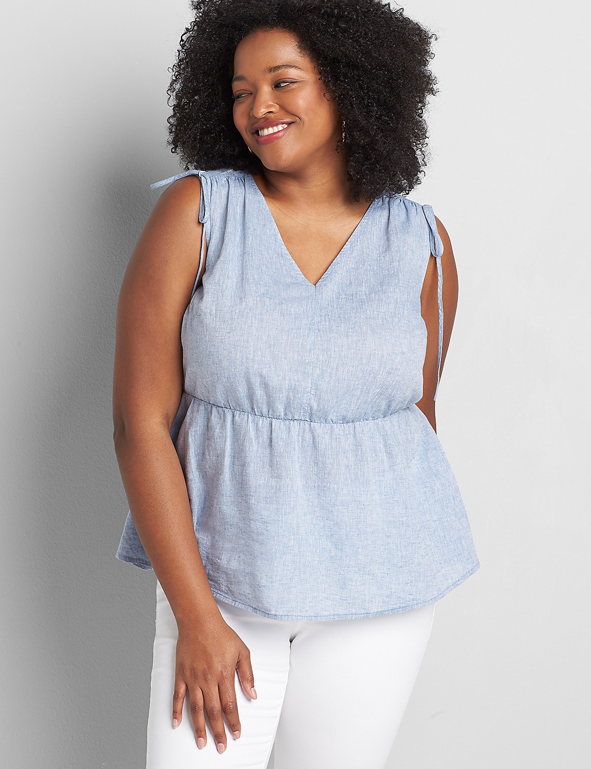 Tie-Shoulder Top Product Image 1