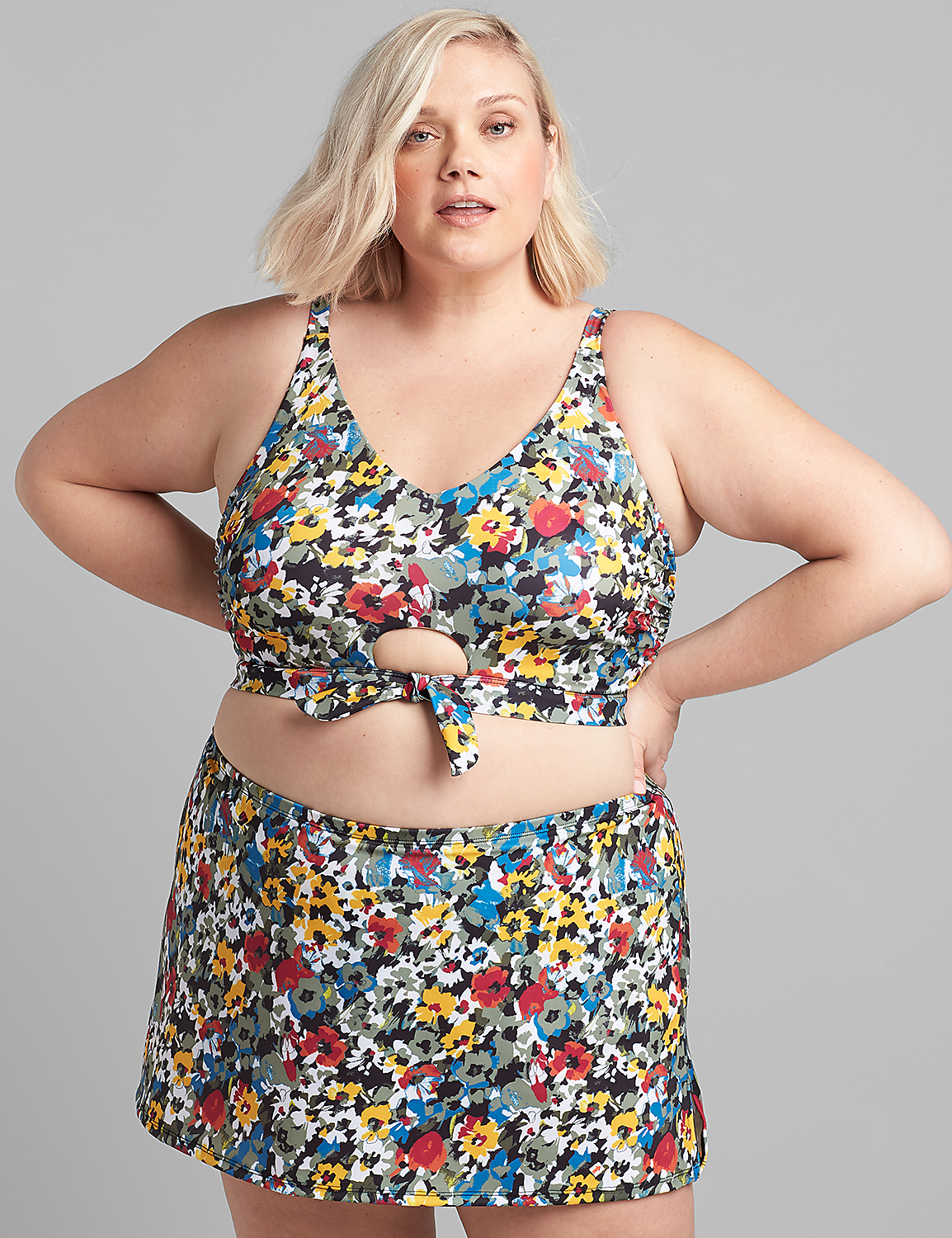Slitted Swim Skirt Product Image 1