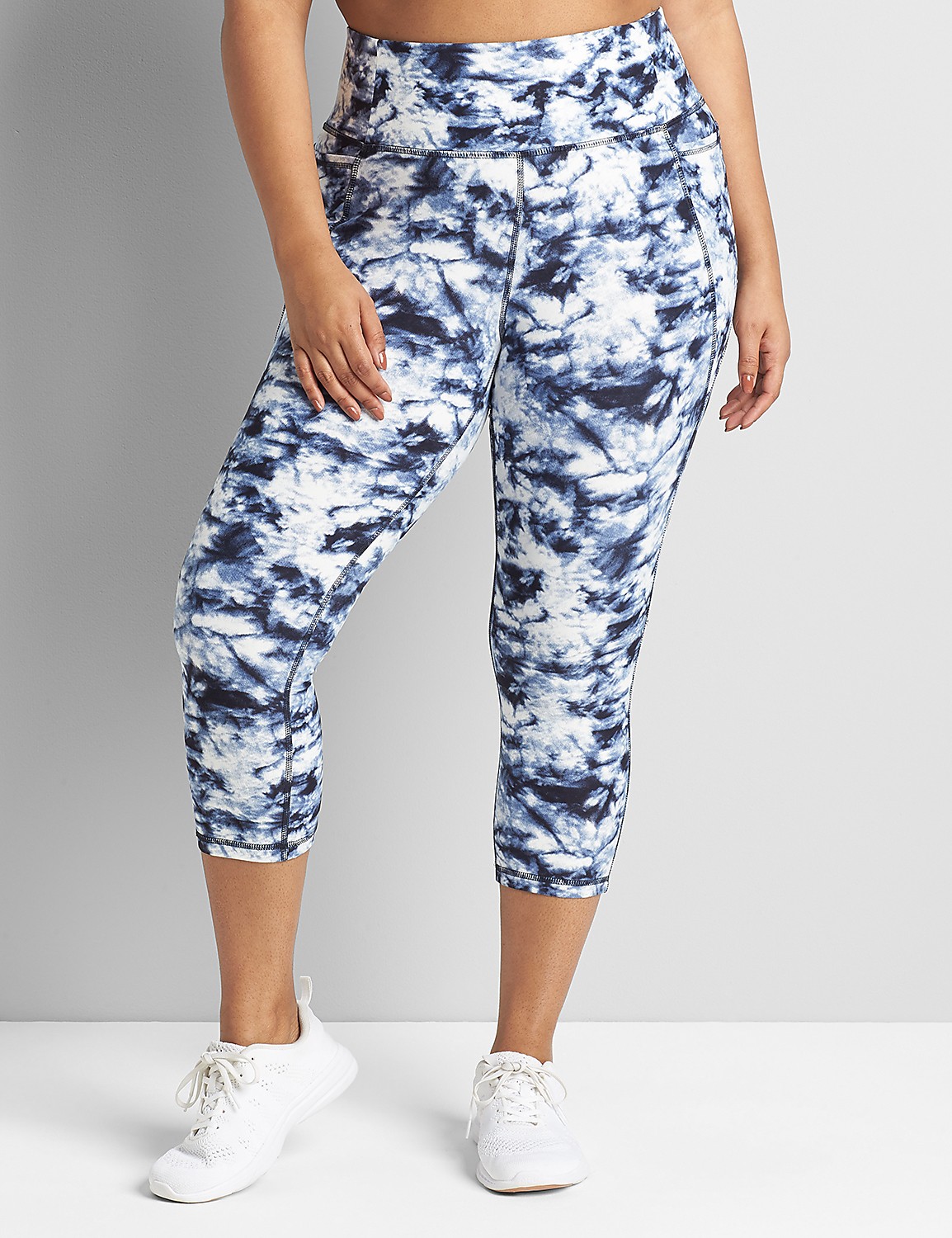 LIVI Capri Power Legging With Wicking - Tie-Dye Product Image 1