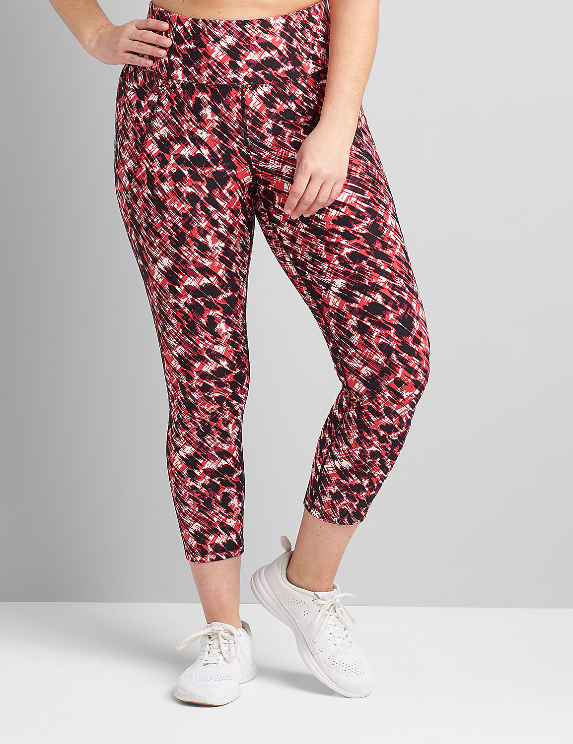 LIVI Capri Legging With Wicking - Crisscross Hem Product Image 1