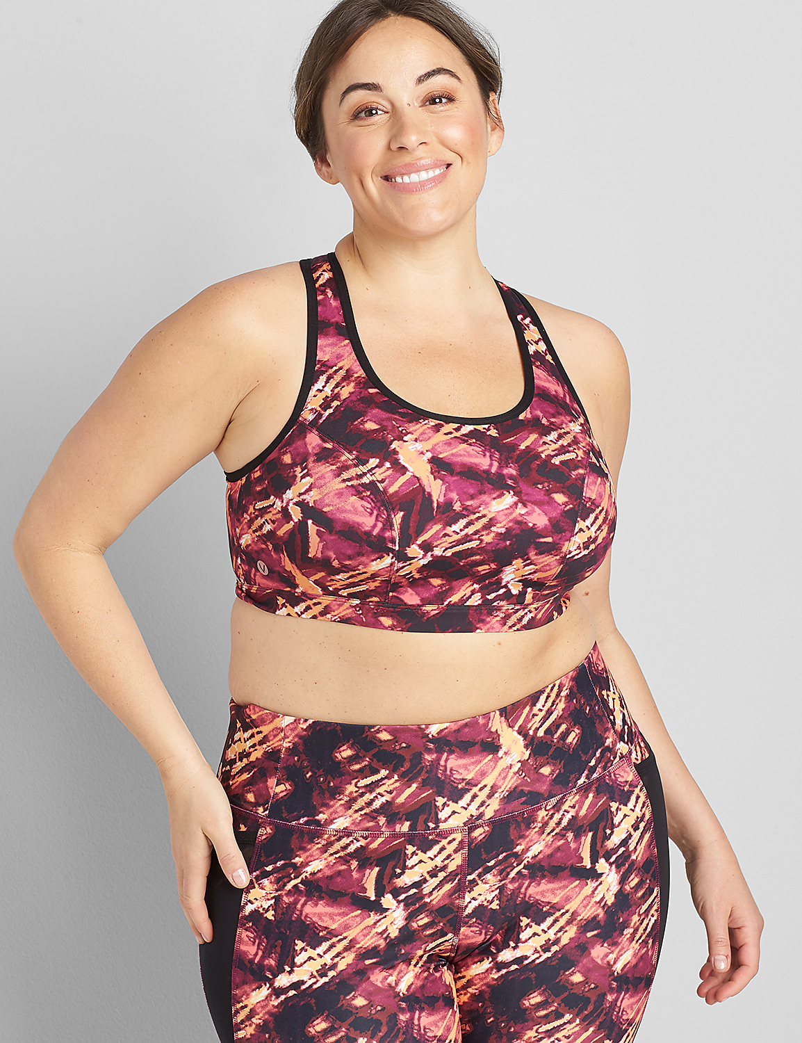 LIVI Wireless Low-Impact Sport Bra With Wicking - Keyhole Racerback Product Image 1