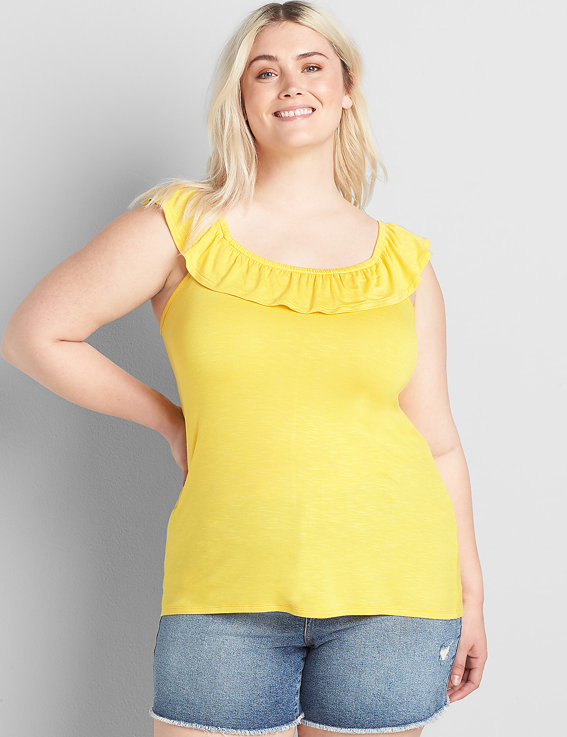 Ruffle-Edge Tank Product Image 1