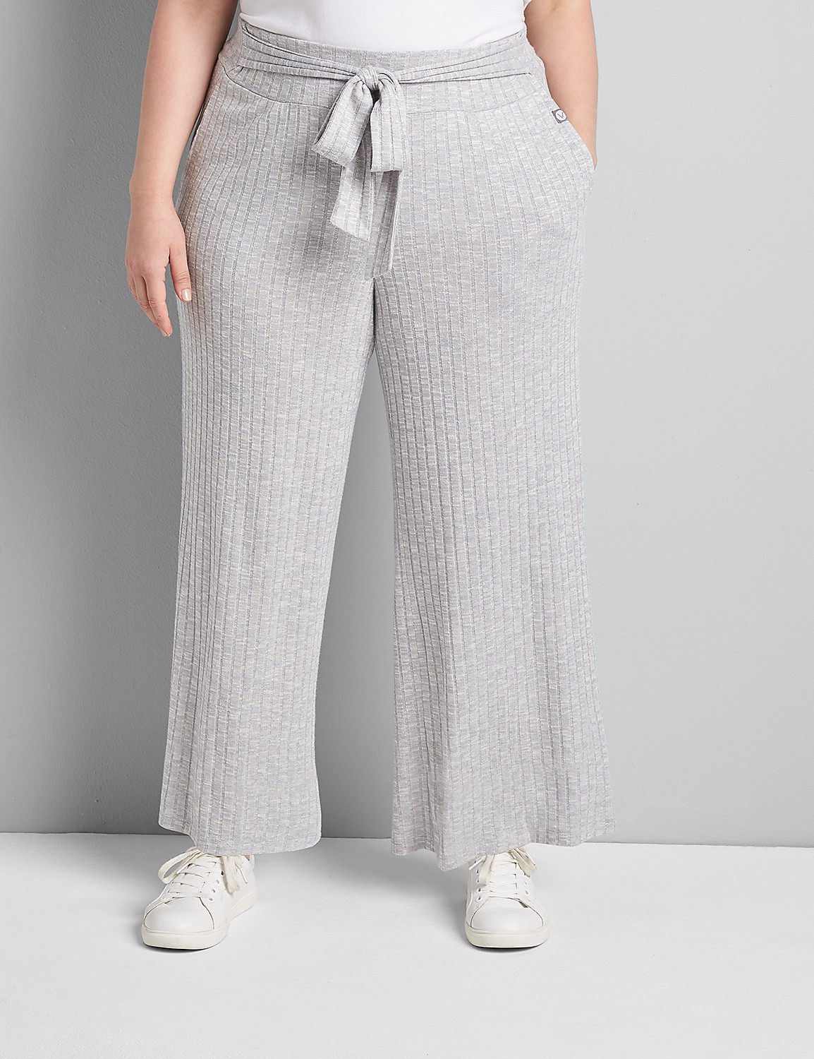 LIVI Ribbed Hacci Wide Leg Pant Product Image 1