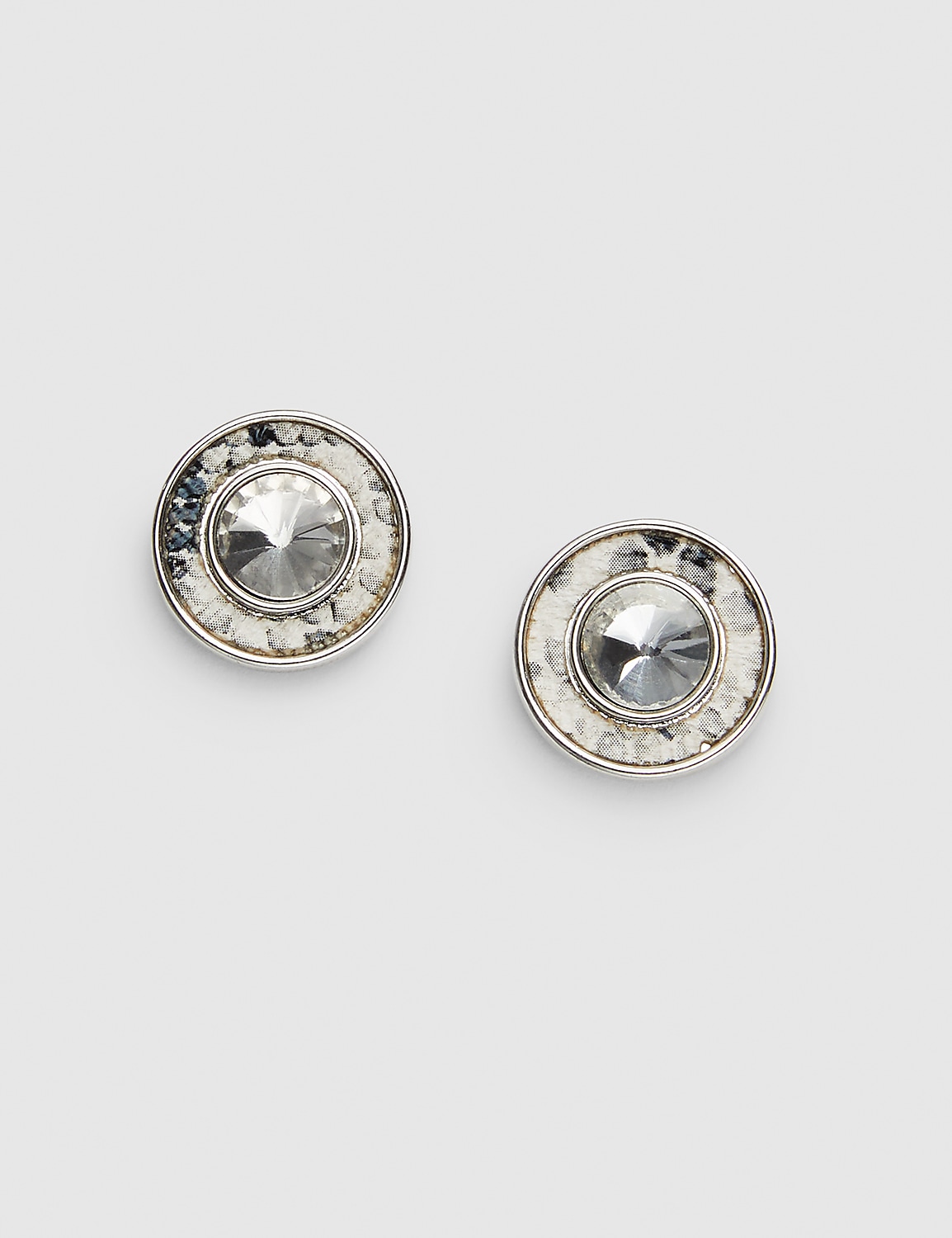 Snakeprint Stud Earrings Product Image 1